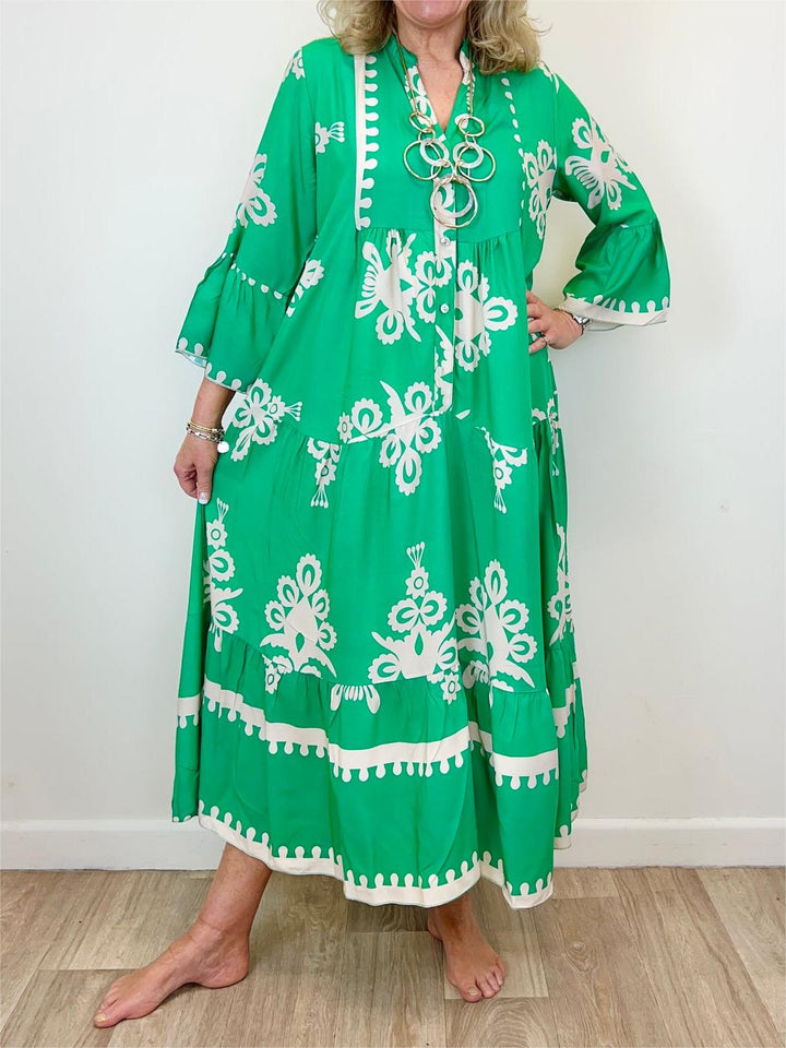 Luna Bloom | Elegant Floral Maxi Dress for Women 2