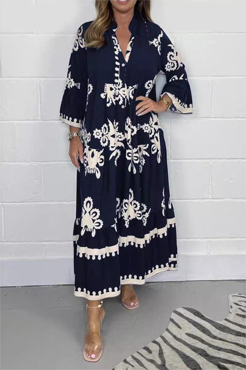 Luna Bloom | Elegant Floral Maxi Dress for Women 5