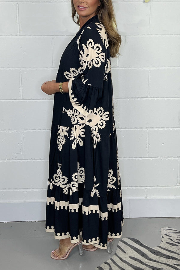Luna Bloom | Elegant Floral Maxi Dress for Women 6