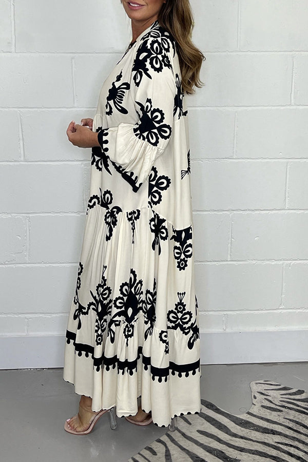 Luna Bloom | Elegant Floral Maxi Dress for Women 7