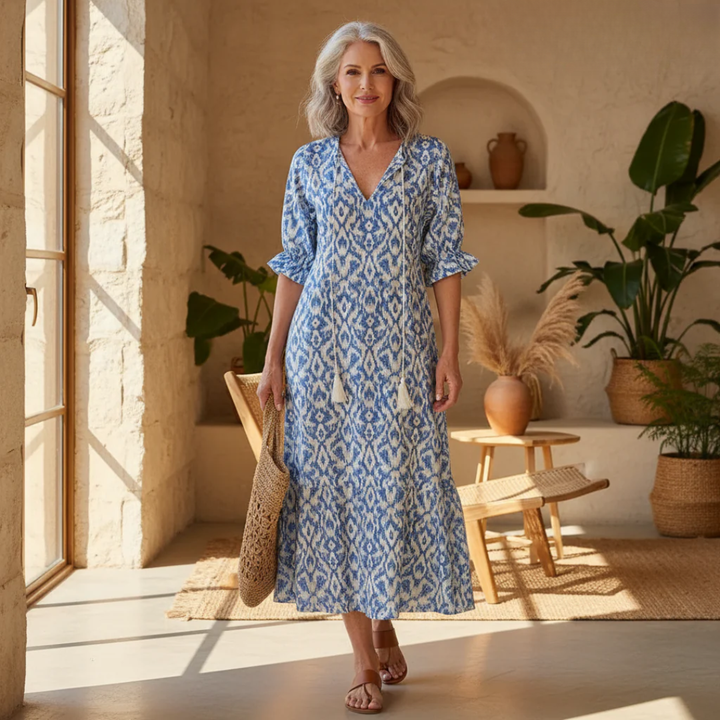 Luna | Boho Maxi Dress with Print 1