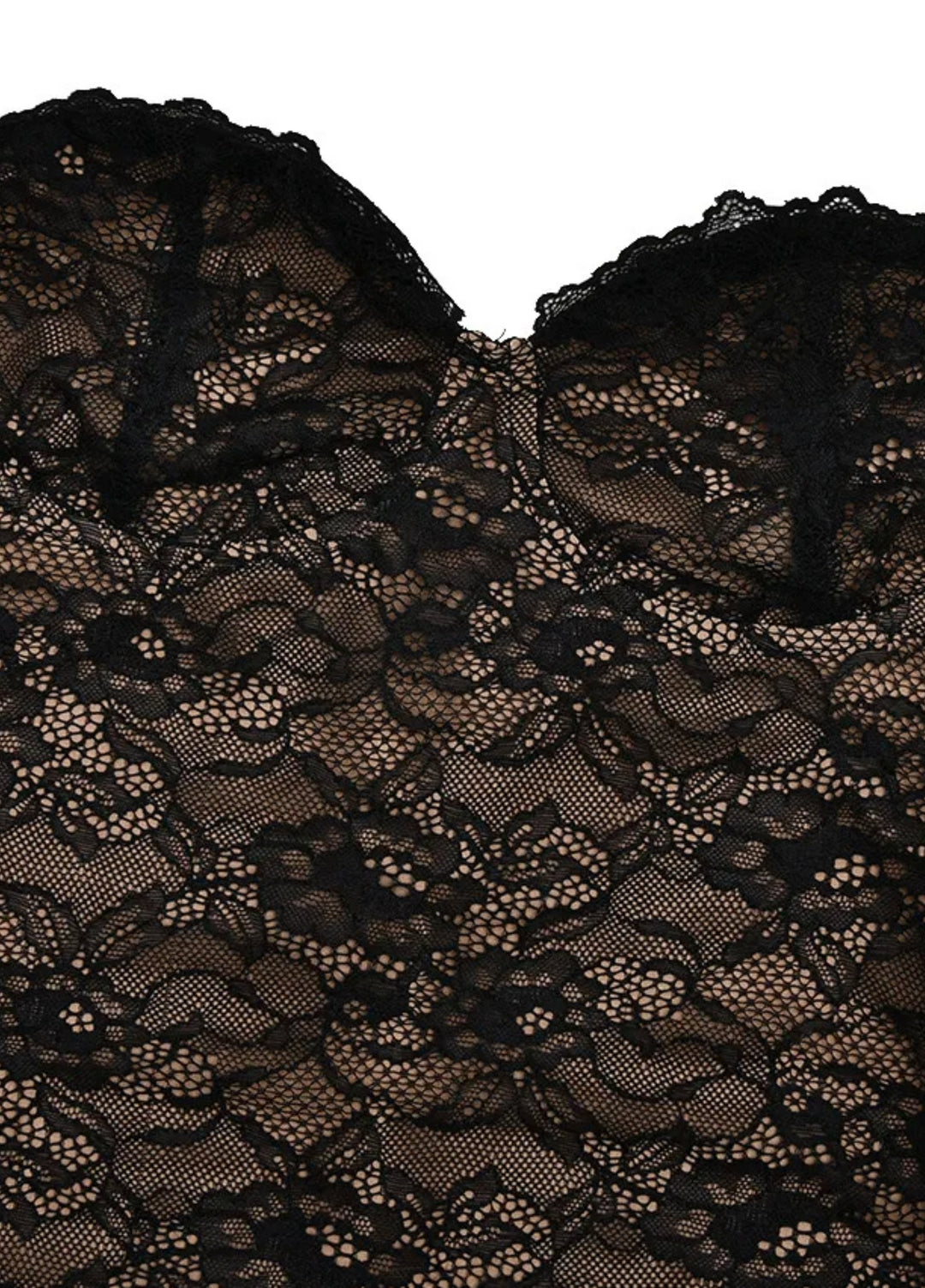 Luna | Elegant Black Lace Maxi Dress for Women 7