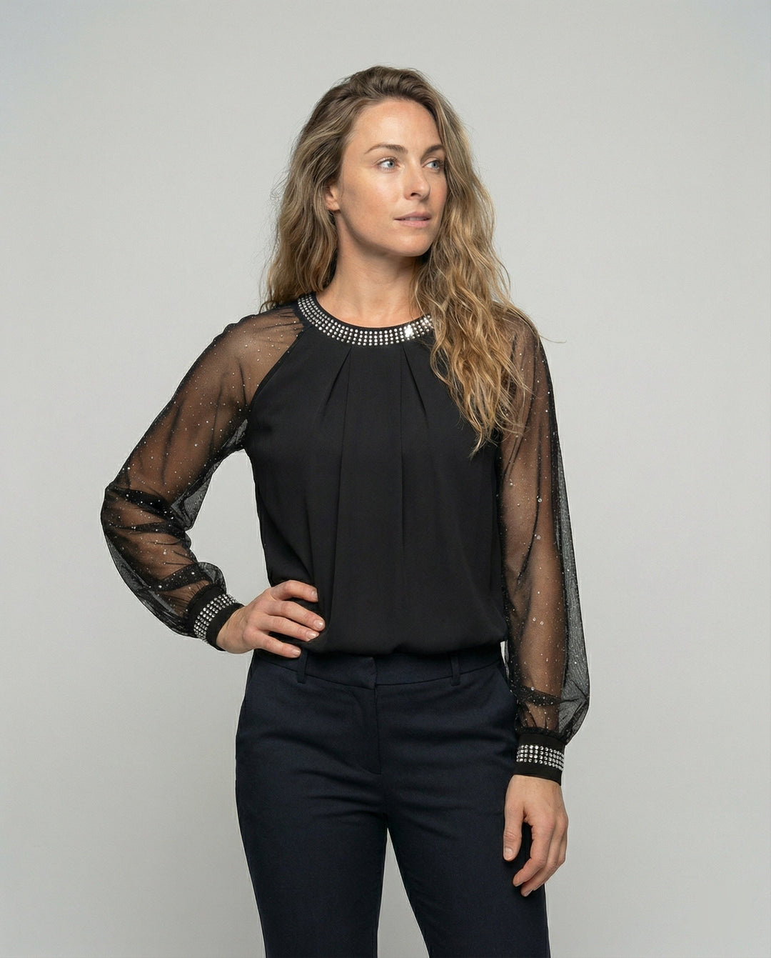 Luna | Elegant Sequin Women's Top for Going Out 1