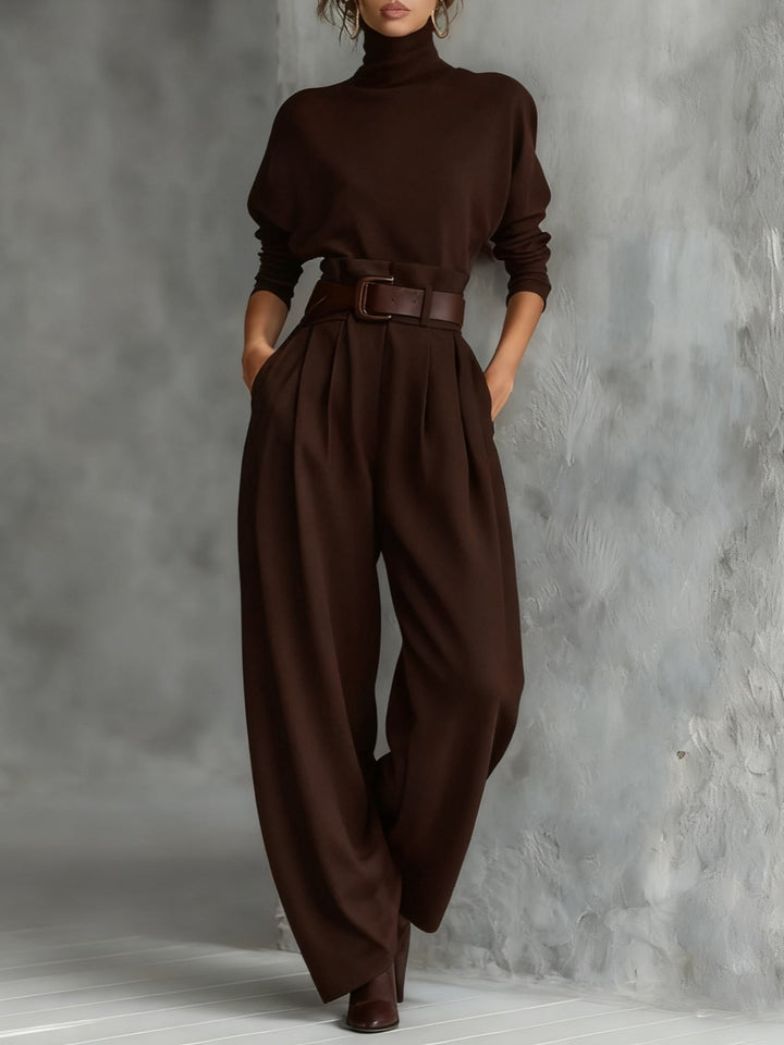 Luna | Elegant, Chic & Comfortable Turtleneck Jumpsuit Set 4