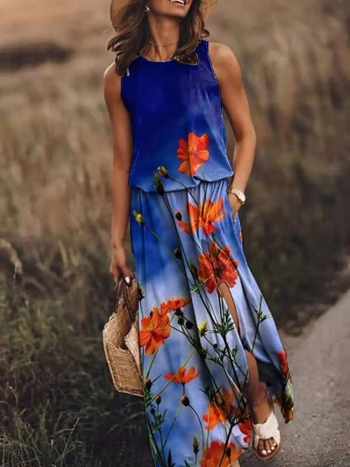 Luna | Elegant, Flowing &amp; Comfortable Sleeveless Maxi Dress 1