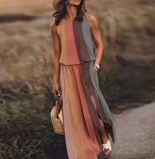 Luna | Elegant, Flowing &amp; Comfortable Sleeveless Maxi Dress 5