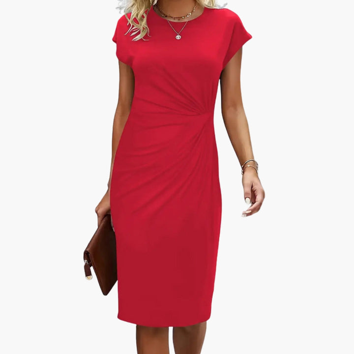 Luna | Elegant & Versatile Women's Dress – Round Neck Midi for Casual or Formal Wear 1