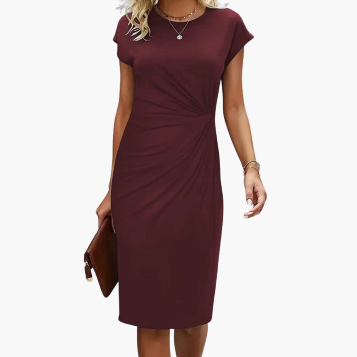 Luna | Elegant & Versatile Women's Dress – Round Neck Midi for Casual or Formal Wear 8