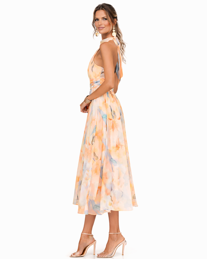 Luna | Floral Maxi Dress Elegant Long Fit for Women 2