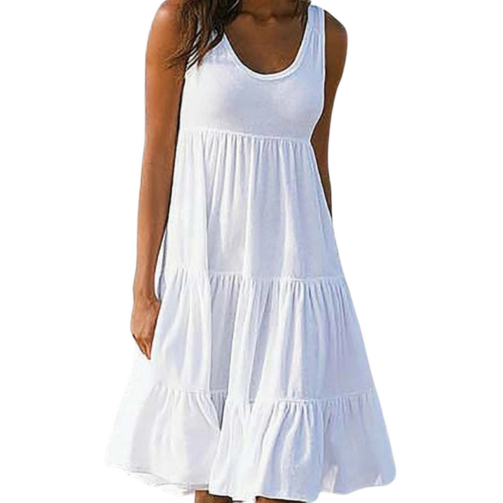 Luna | Flowy & Elegant Plus Size Dresses for Women - Sleeveless Midi Summer Dress 0