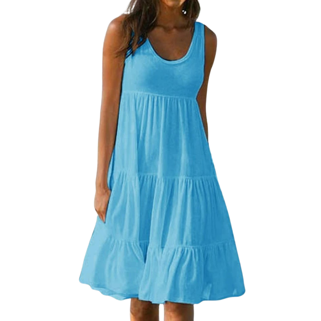 Luna | Flowy & Elegant Plus Size Dresses for Women - Sleeveless Midi Summer Dress 2