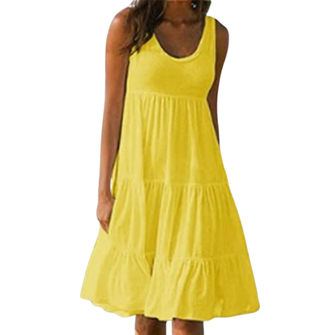 Luna | Flowy & Elegant Plus Size Dresses for Women - Sleeveless Midi Summer Dress 5