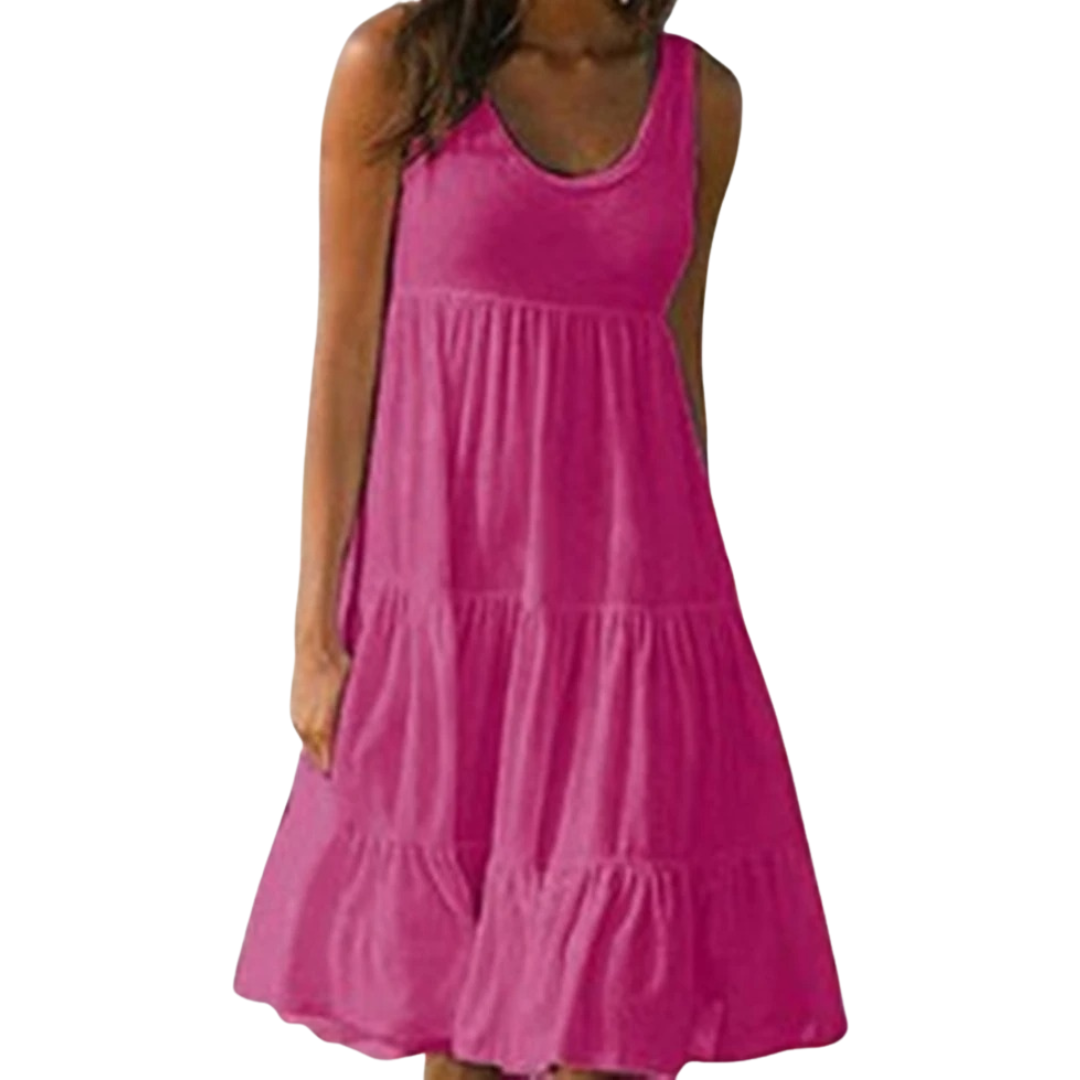 Luna | Flowy & Elegant Plus Size Dresses for Women - Sleeveless Midi Summer Dress 6