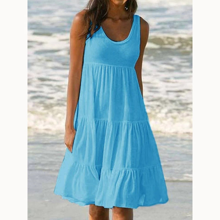 Luna | Flowy & Elegant Plus Size Dresses for Women - Sleeveless Midi Summer Dress 8