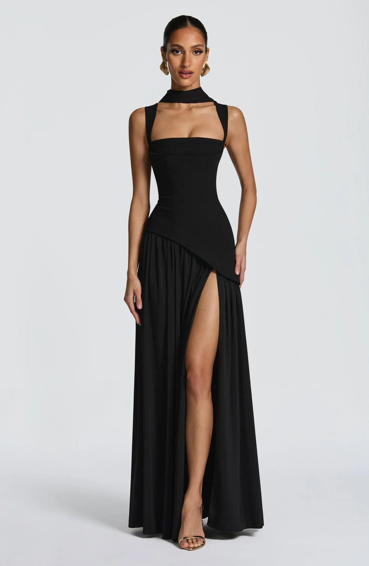 Luna | Mother of the Bride Dress Sleeveless Square Neck A-Line Maxi Gown 1