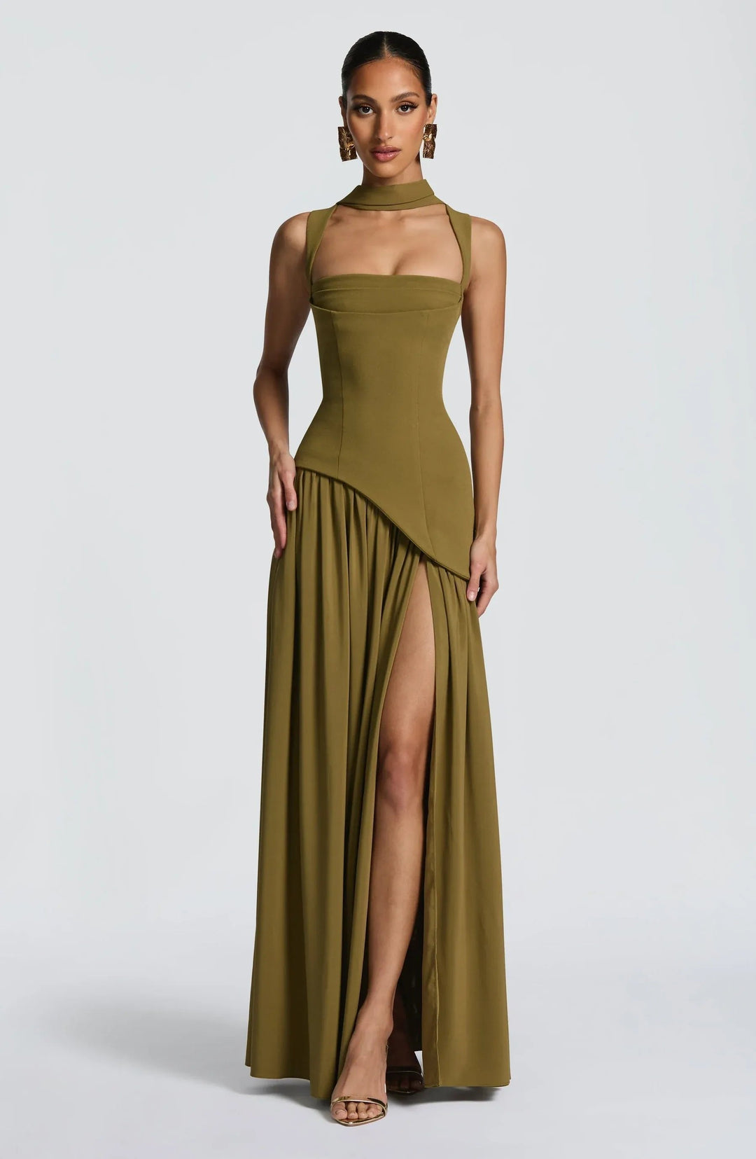 Luna | Mother of the Bride Dress Sleeveless Square Neck A-Line Maxi Gown 2