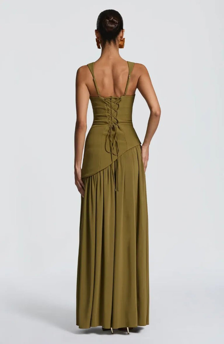 Luna | Mother of the Bride Dress Sleeveless Square Neck A-Line Maxi Gown 5