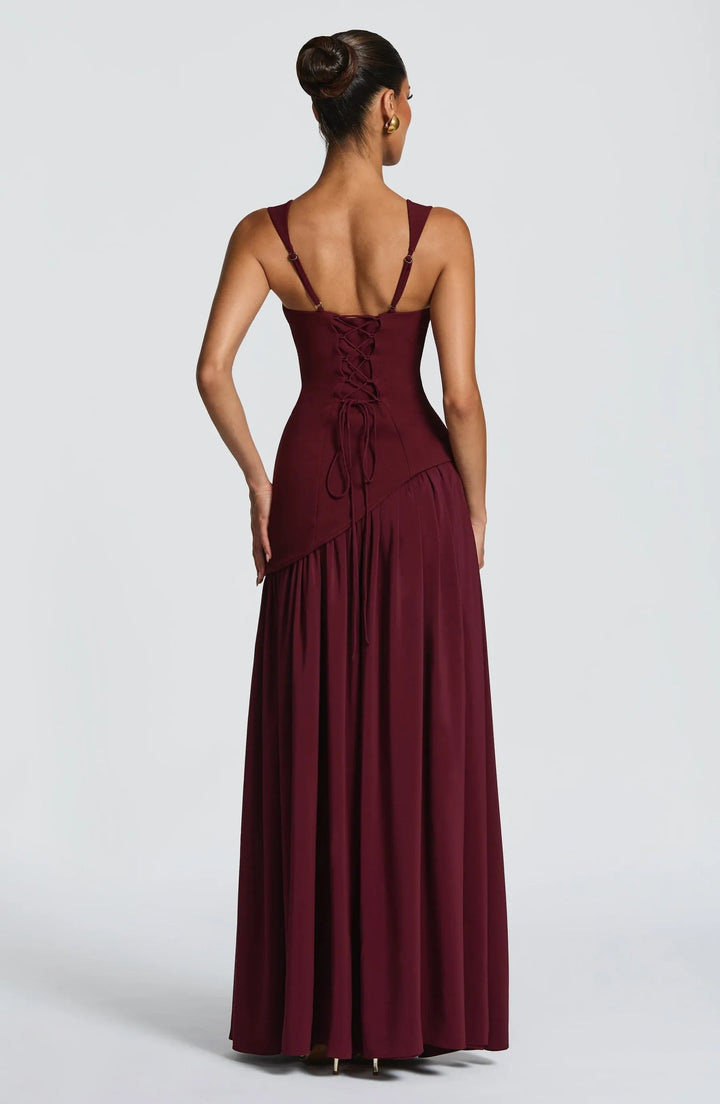 Luna | Mother of the Bride Dress Sleeveless Square Neck A-Line Maxi Gown 6