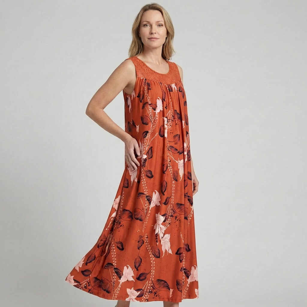 Lunara | Elegant Floral Maxi Dress – Lightweight &amp; Flattering for Women 1