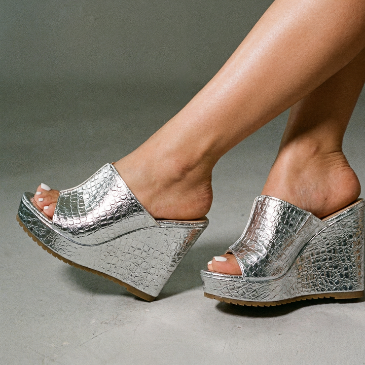 LuxeShine | Elegant Comfortable Wedge Sandals for Women 7