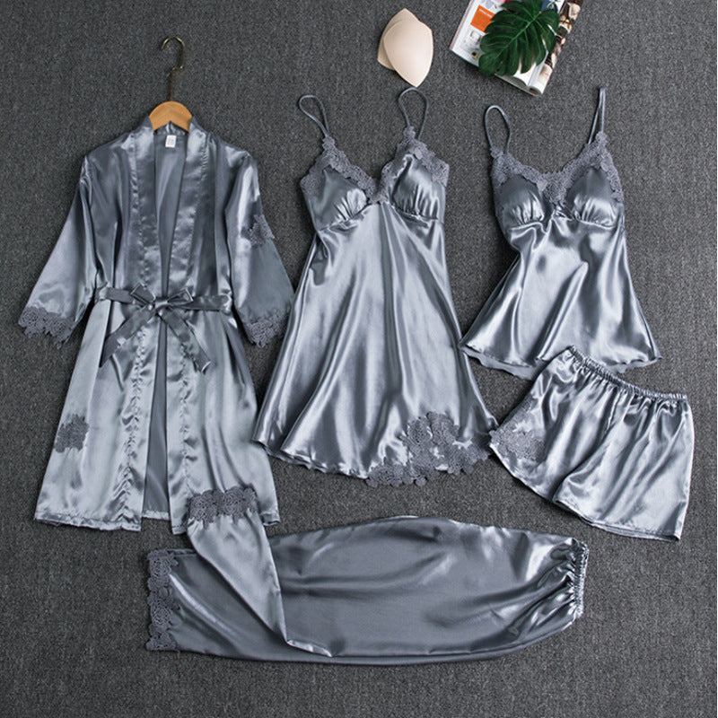 Luxe Dreams | Pajama Set – Elegant Silk Pajamas for Women, Comfortable & Coordinated 4
