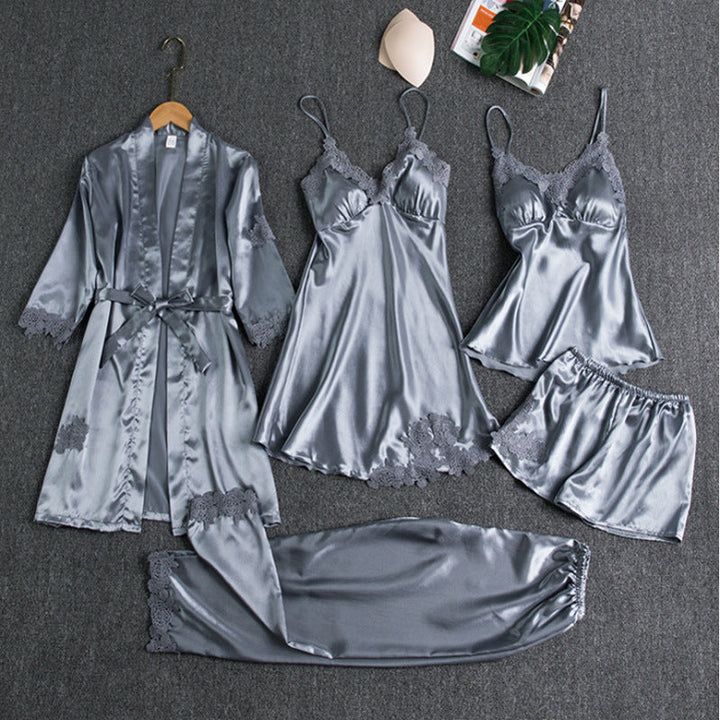 Luxe Dreams | Pajama Set – Elegant Silk Pajamas for Women, Comfortable & Coordinated 4
