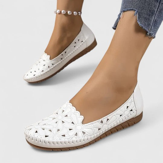 Lydia | Breathable, Stylish &amp; Comfortable Women’s Perforated Slip-On Flats 4