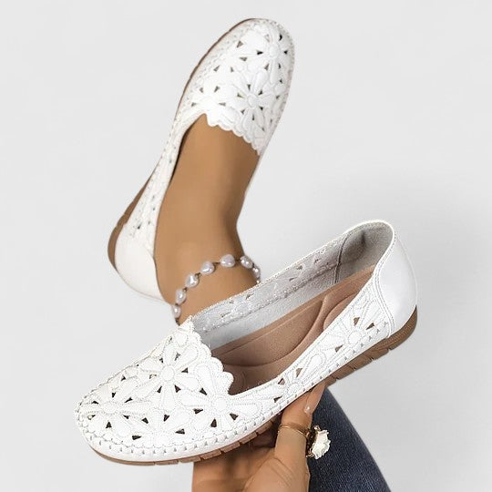 Lydia | Breathable, Stylish &amp; Comfortable Women’s Perforated Slip-On Flats 5