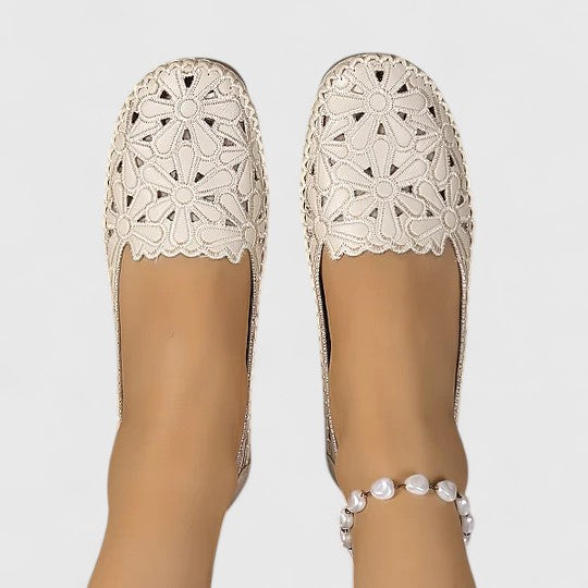 Lydia | Breathable, Stylish &amp; Comfortable Women’s Perforated Slip-On Flats 7