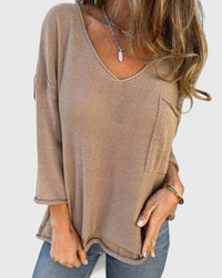 Lila | Stylish And Comfortable V-Neck Sweater