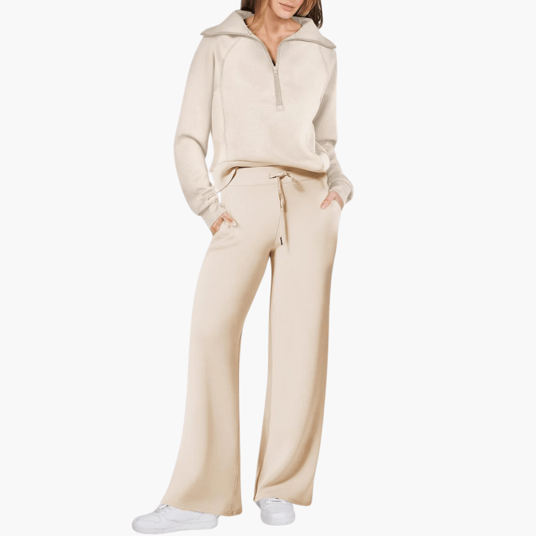 Magnolia | Cozy & Stylish Women's Lounge Set - Zip Up Hoodie & Wide Leg Pants 0
