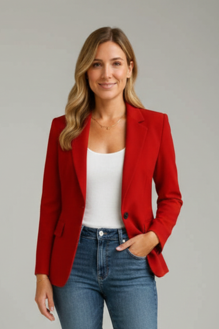 Mara | Tailored, Elegant Black Blazer for Women - Versatile Notched Lapel Design 0