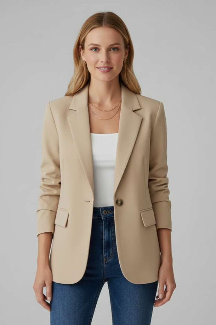 Mara | Tailored, Elegant Black Blazer for Women - Versatile Notched Lapel Design 8