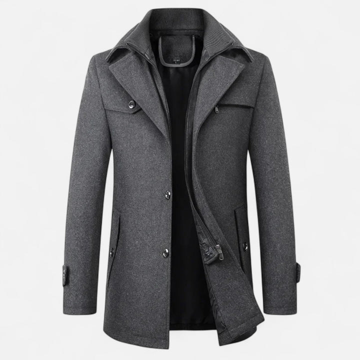 Marco | Elegant Wool Trench Coat for Winter 5