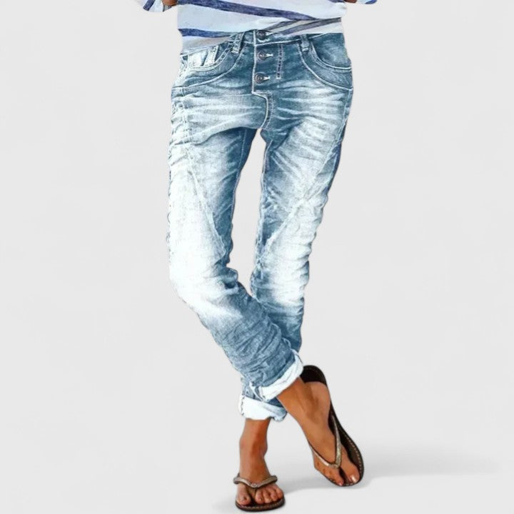 Maven | Distressed Wide Leg Women’s Jeans – Edgy, Comfortable & Trendy Casual Style 4