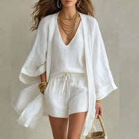 Amelia | Effortless And Chic Linen Three Piece Set