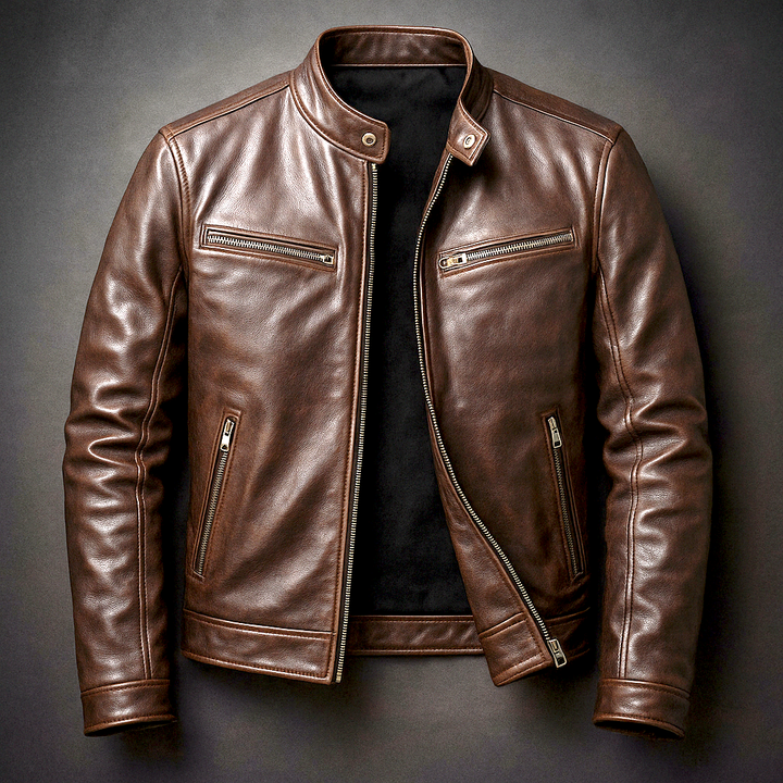 Maverick | Vintage-Inspired, Durable & Tailored Black Leather Jacket 2