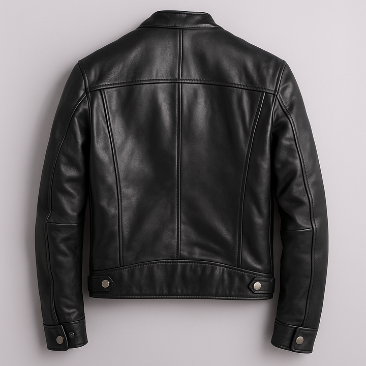 Maverick | Vintage-Inspired, Durable & Tailored Black Leather Jacket 5