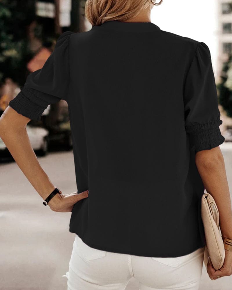 Maya | Vibrant Puff Sleeve Top – Elegant Women's Blouse for Summer 8