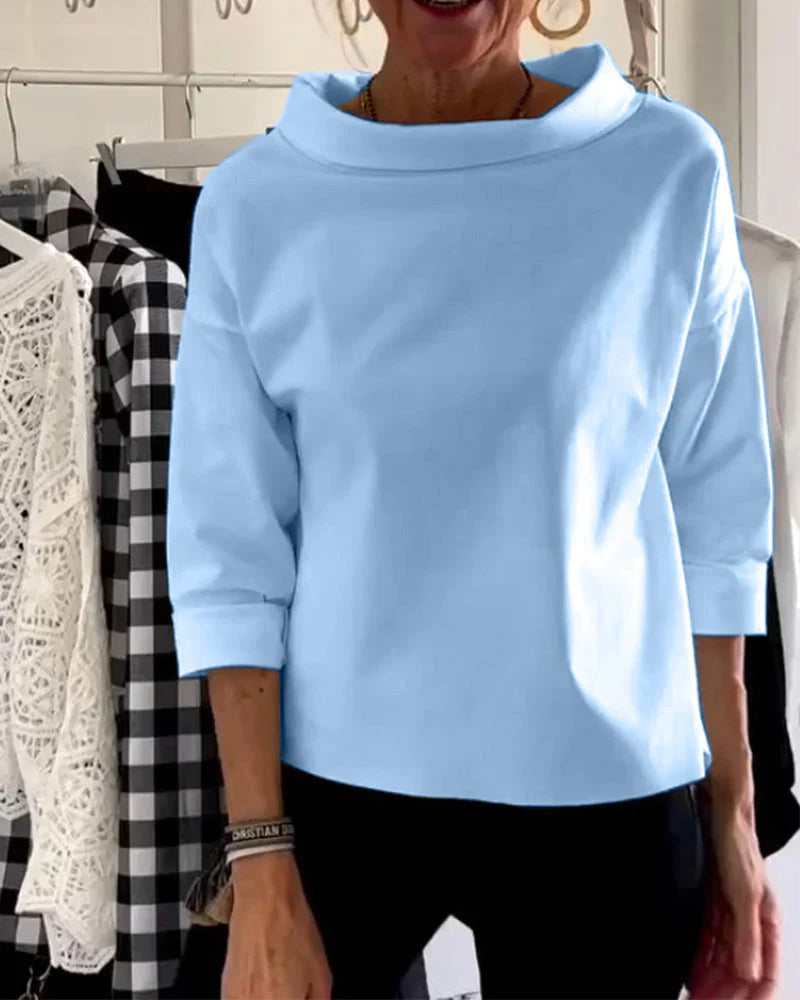 Maya | Womens Top Going Out Blouse 3/4 Sleeve Relaxed Fit 1