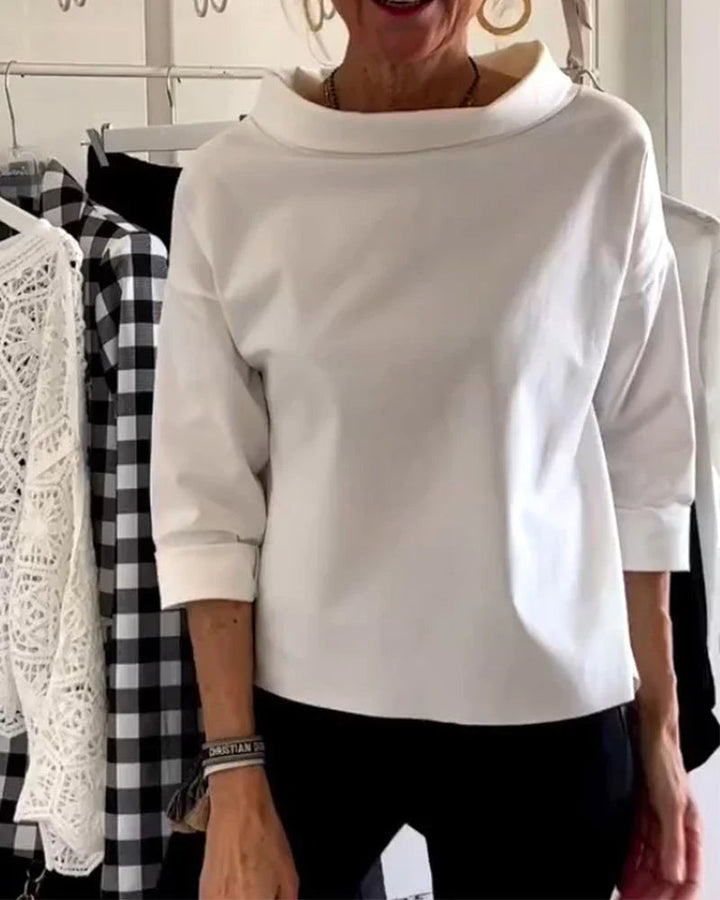 Maya | Womens Top Going Out Blouse 3/4 Sleeve Relaxed Fit 3