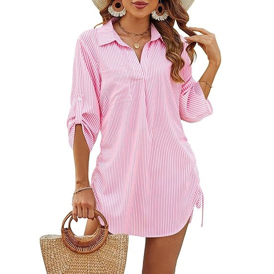 Megan | Lightweight & Adjustable Beach Shirt for Women - Airy & Casual 3