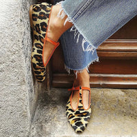 Mitchell | Elegant Leopard Print Ballet Flats