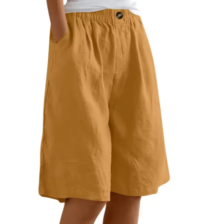 Mila | Women's Shorts Oversize Cotton Comfortable Casual Fit 10