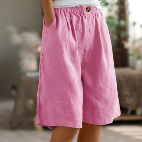 Mila | Women's Shorts Oversize Cotton Comfortable Casual Fit 4