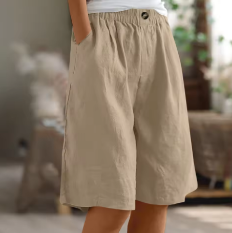Mila | Women's Shorts Oversize Cotton Comfortable Casual Fit 7