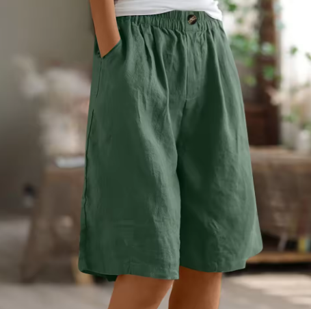 Mila | Women's Shorts Oversize Cotton Comfortable Casual Fit 8