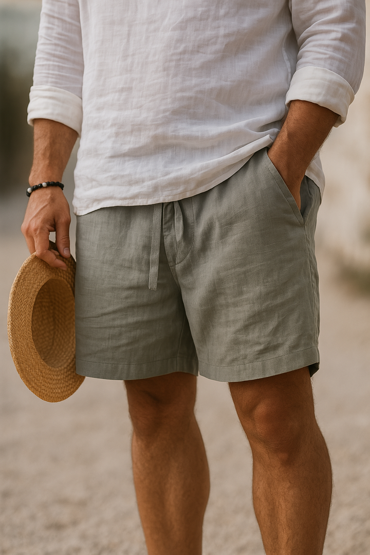 Milan | Men's Cotton Linen Shorts 5