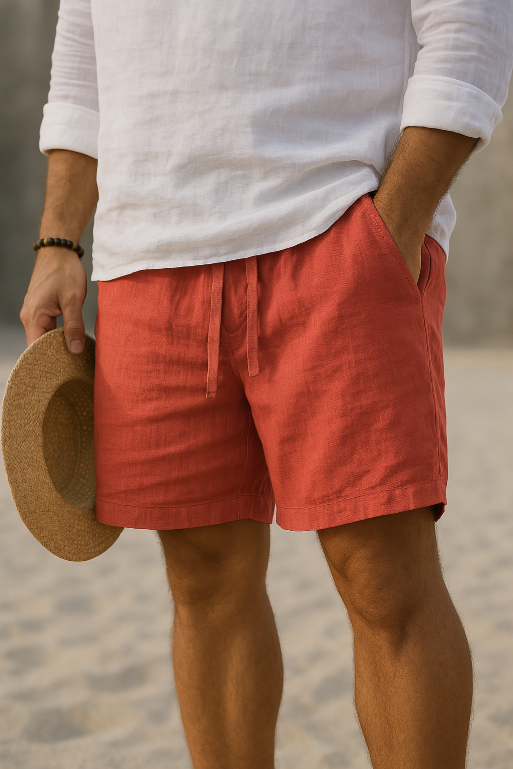 Milan | Men's Cotton Linen Shorts 6