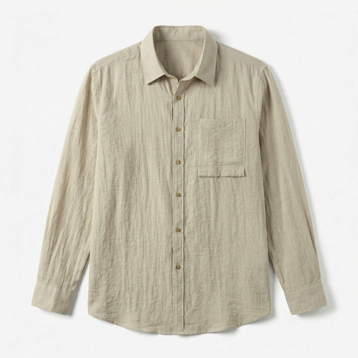 Milo | Casual Lightweight Men's Linen Button Down Shirt 0
